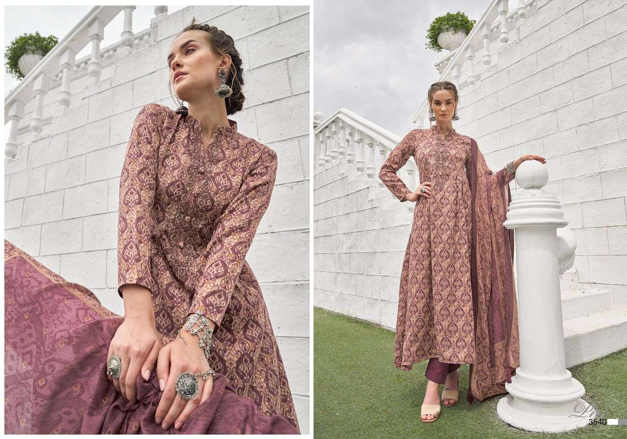VOGUE VOL-6 BY PRM TRENDZ 3534 TO 3543 SERIES BEAUTIFUL SUITS COLORFUL STYLISH FANCY CASUAL WEAR & ETHNIC WEAR PURE PASHMINA PRINT DRESSES AT WHOLESALE PRICE