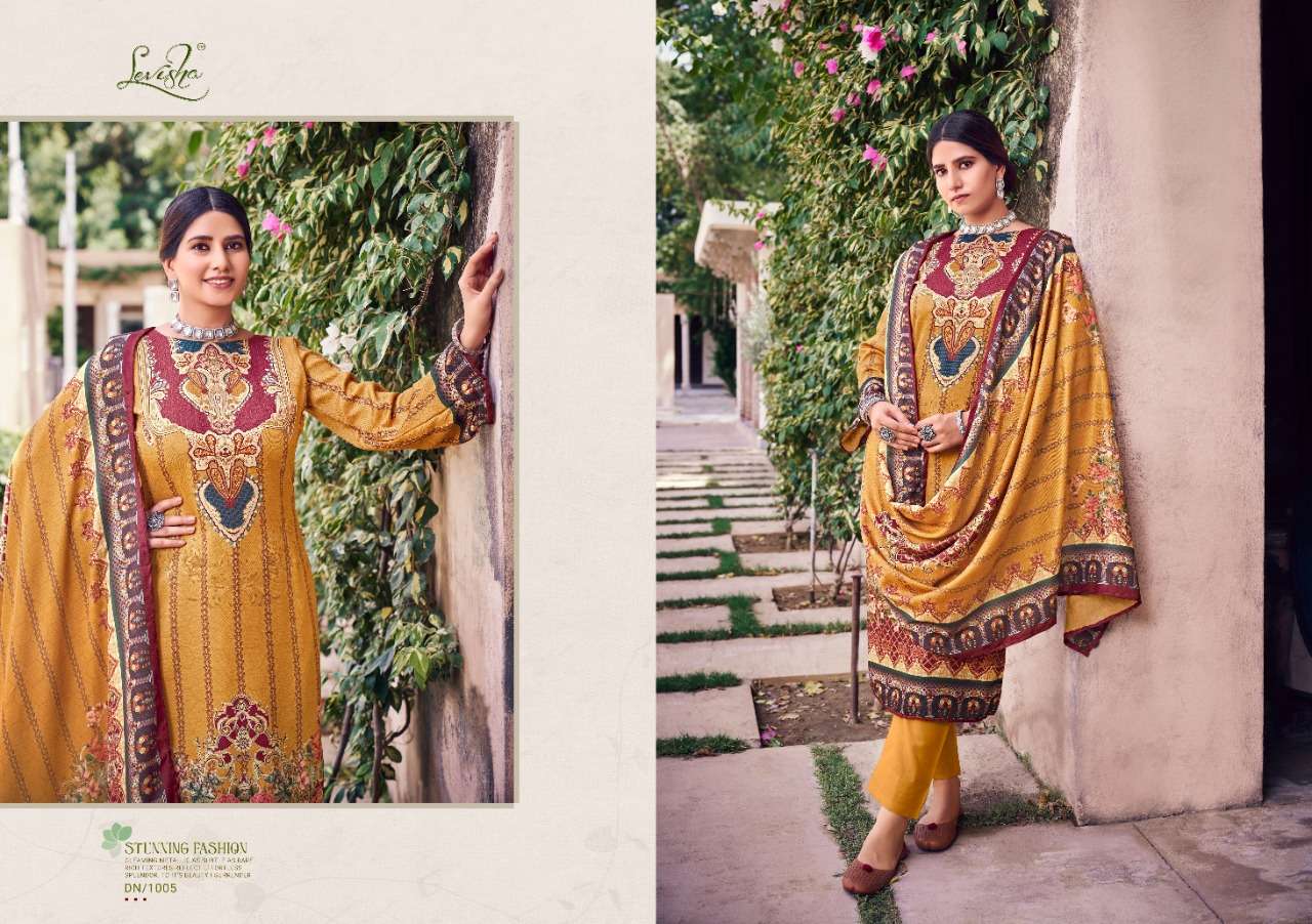 Farhana By Levisha 1001 To 1006 Series Beautiful Suits Colorful Stylish Fancy Casual Wear & Ethnic Wear Pure Pashmina Digital Print Dresses At Wholesale Price