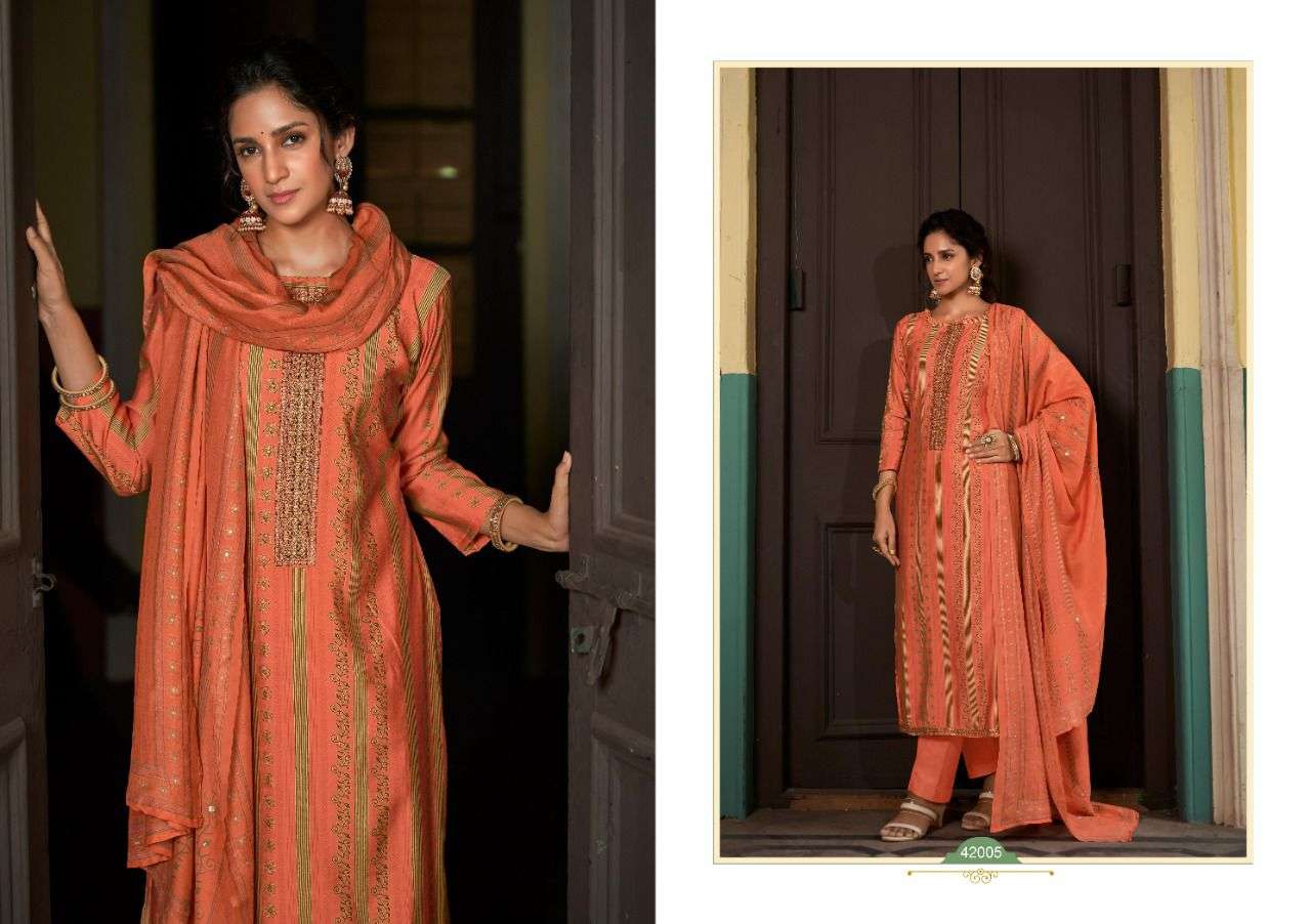 SAWARANG VOL-3 BY SIYONI 42001 TO 42008 SERIES BEAUTIFUL SUITS COLORFUL STYLISH FANCY CASUAL WEAR & ETHNIC WEAR SILK PRINT DRESSES AT WHOLESALE PRICE