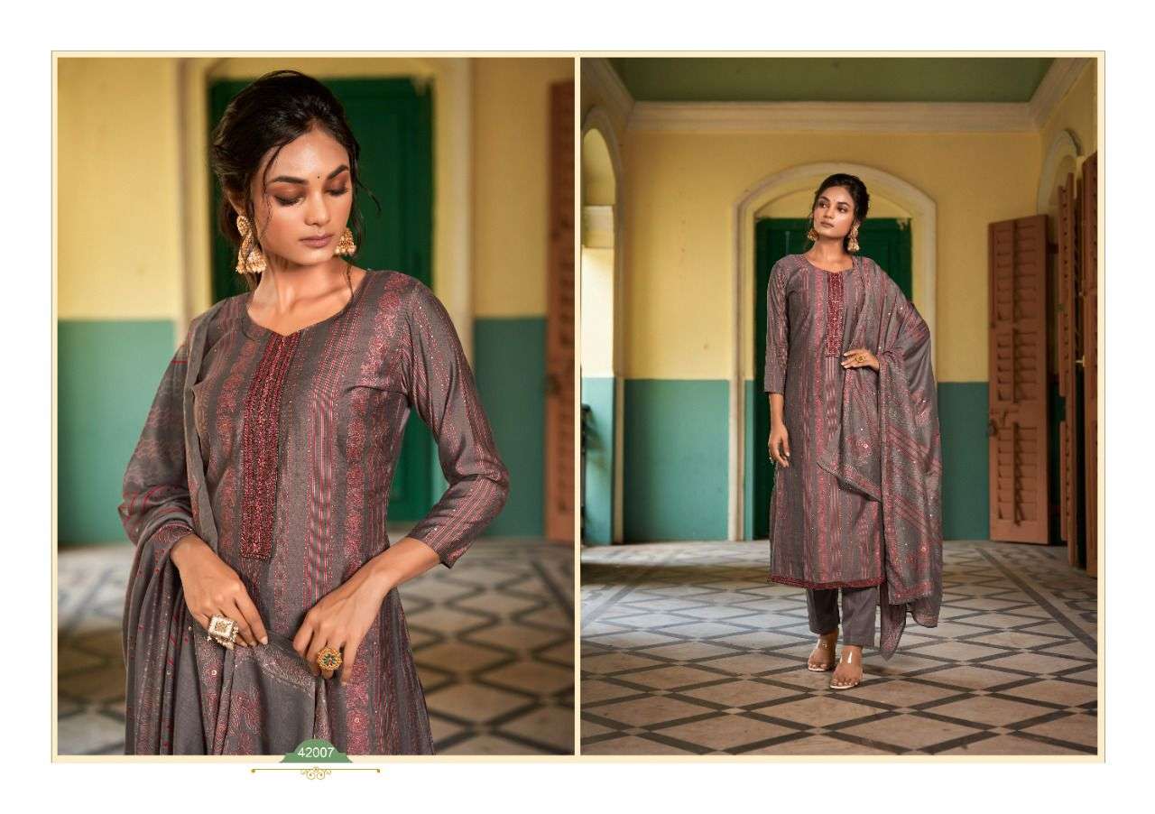 SAWARANG VOL-3 BY SIYONI 42001 TO 42008 SERIES BEAUTIFUL SUITS COLORFUL STYLISH FANCY CASUAL WEAR & ETHNIC WEAR SILK PRINT DRESSES AT WHOLESALE PRICE