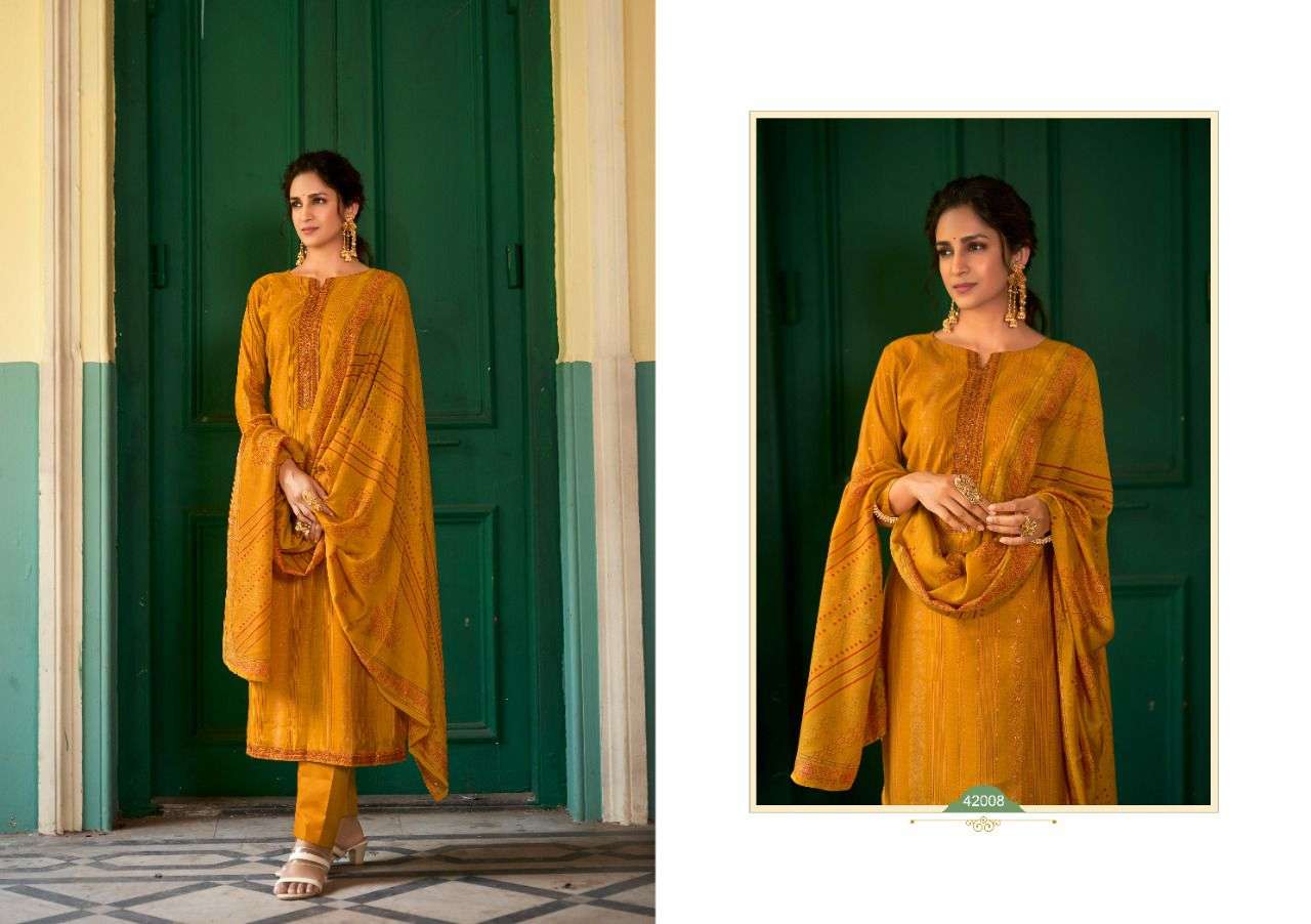 SAWARANG VOL-3 BY SIYONI 42001 TO 42008 SERIES BEAUTIFUL SUITS COLORFUL STYLISH FANCY CASUAL WEAR & ETHNIC WEAR SILK PRINT DRESSES AT WHOLESALE PRICE