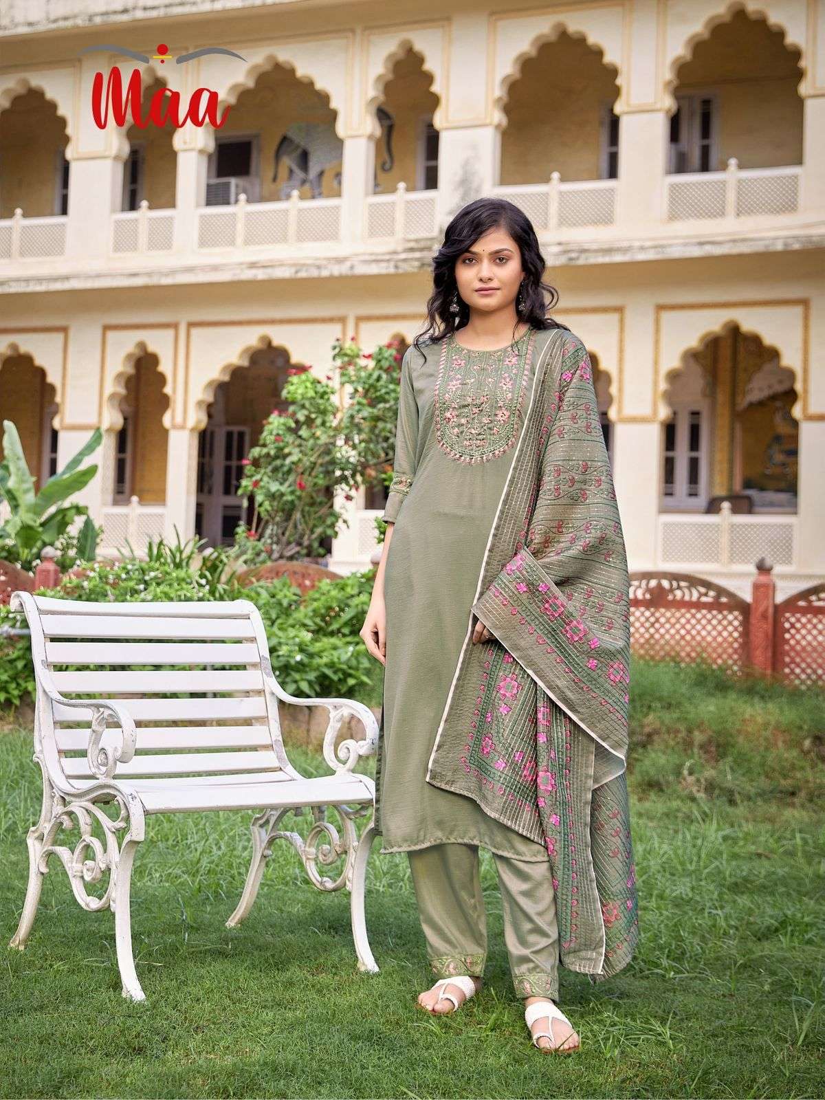 HAZEL BY MAA CREATION 1001 TO 1004 SERIES DESIGNER SUITS COLLECTION BEAUTIFUL STYLISH COLORFUL FANCY PARTY WEAR & OCCASIONAL WEAR CHINNON SILK DRESSES AT WHOLESALE PRICE