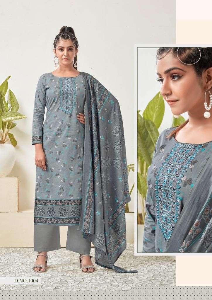 TAPSII BY YASHIKA TRENDS 1001 TO 1006 SERIES BEAUTIFUL SUITS STYLISH FANCY COLORFUL PARTY WEAR & OCCASIONAL WEAR HEAVY COTTON DRESSES AT WHOLESALE PRICE
