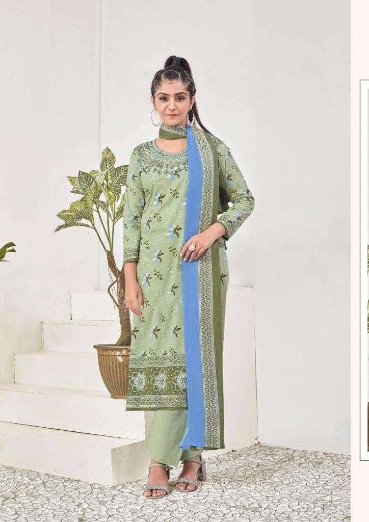 TAPSII BY YASHIKA TRENDS 1001 TO 1006 SERIES BEAUTIFUL SUITS STYLISH FANCY COLORFUL PARTY WEAR & OCCASIONAL WEAR HEAVY COTTON DRESSES AT WHOLESALE PRICE