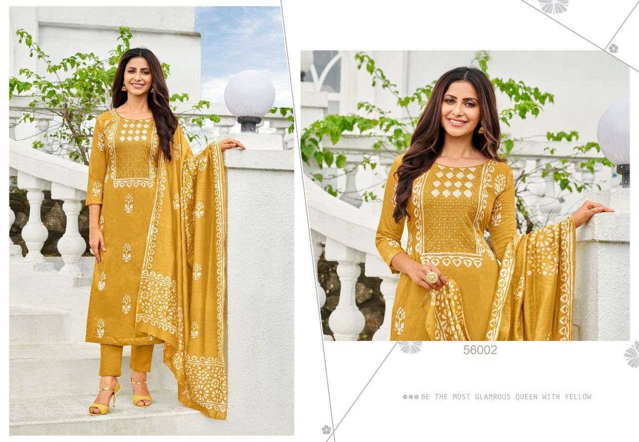ANAYA BATIK BY ARTIO 56001 TO 56012 SERIES PAKISTANI SUITS BEAUTIFUL FANCY COLORFUL STYLISH PARTY WEAR & OCCASIONAL WEAR CHANDERI PRINT DRESSES AT WHOLESALE PRICE