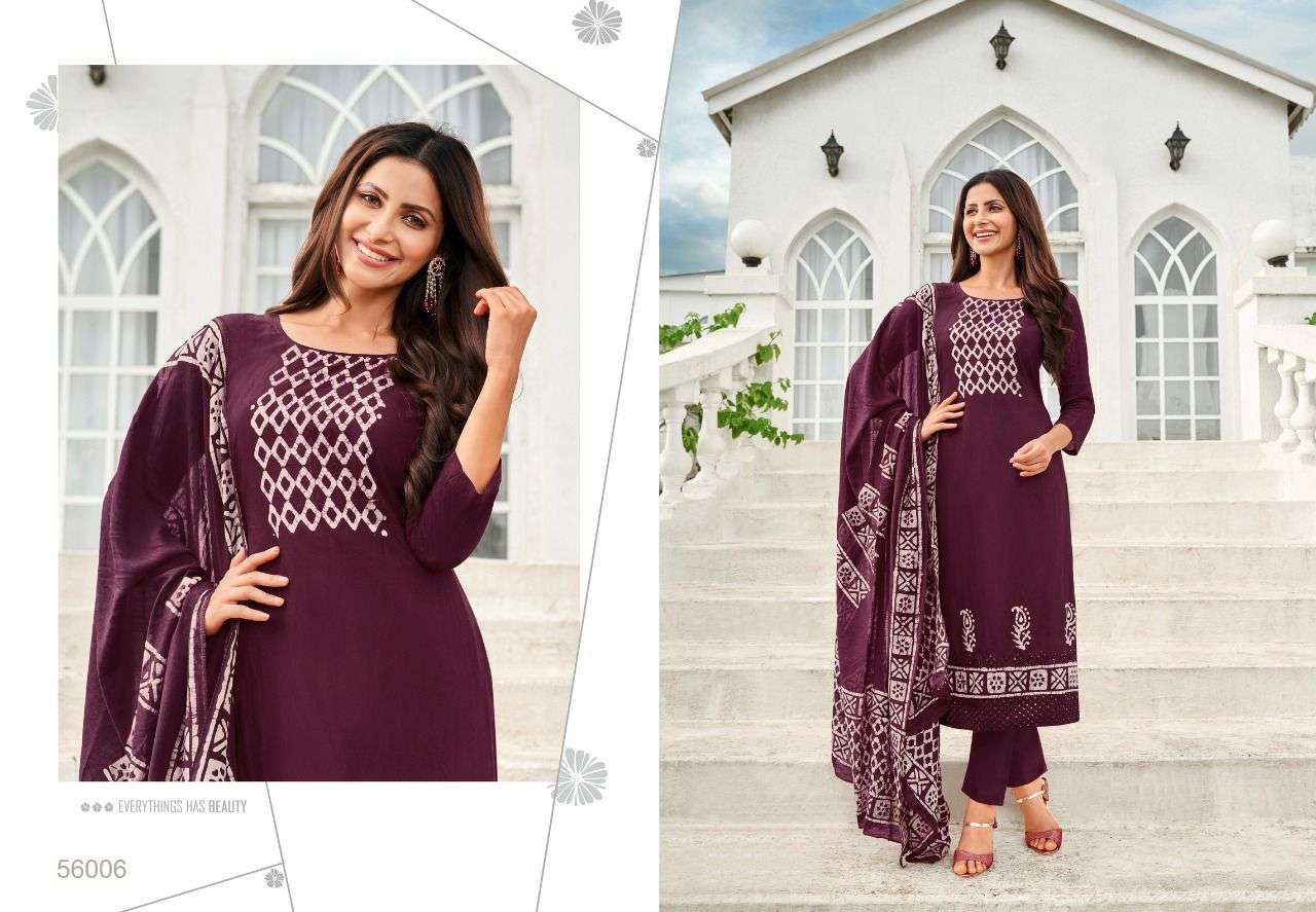 ANAYA BATIK BY ARTIO 56001 TO 56012 SERIES PAKISTANI SUITS BEAUTIFUL FANCY COLORFUL STYLISH PARTY WEAR & OCCASIONAL WEAR CHANDERI PRINT DRESSES AT WHOLESALE PRICE
