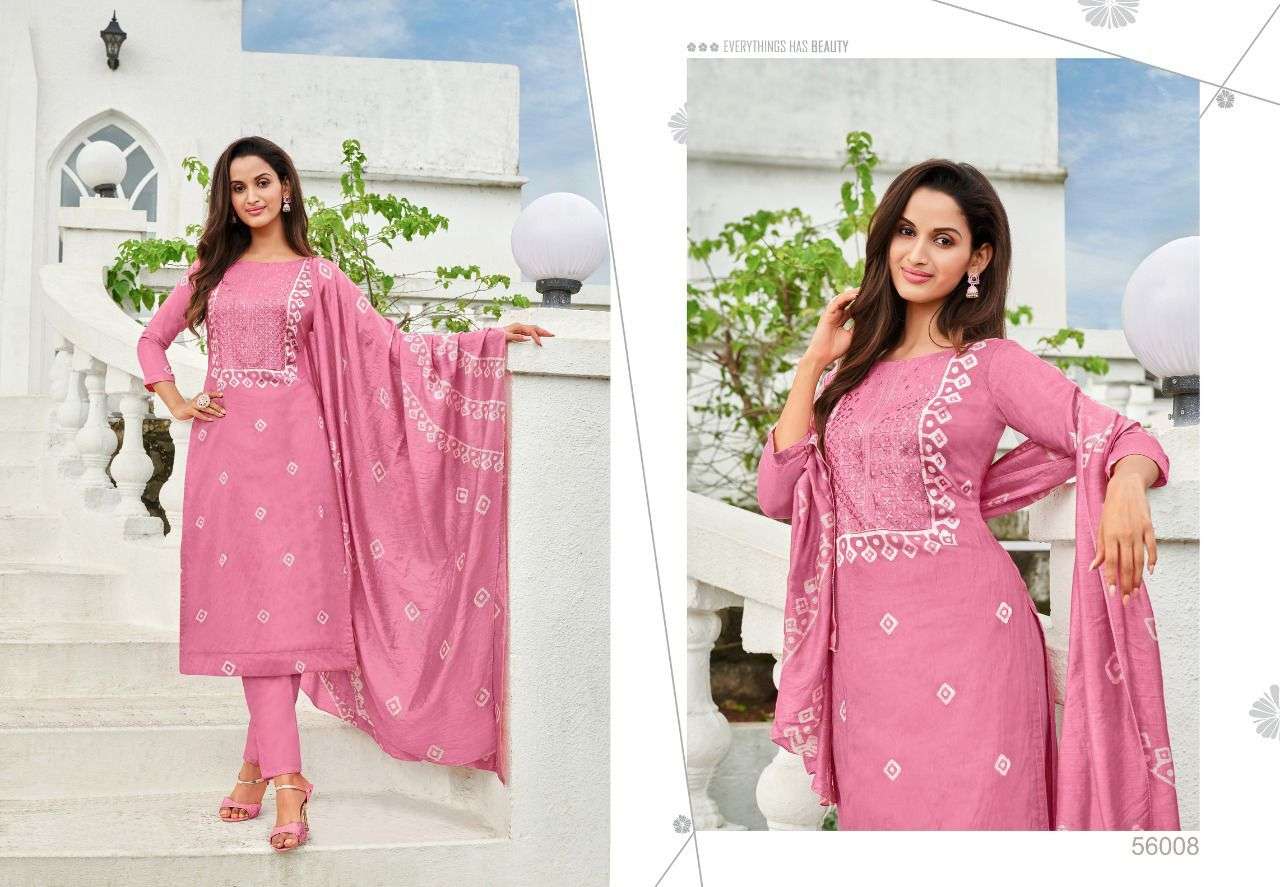 ANAYA BATIK BY ARTIO 56001 TO 56012 SERIES PAKISTANI SUITS BEAUTIFUL FANCY COLORFUL STYLISH PARTY WEAR & OCCASIONAL WEAR CHANDERI PRINT DRESSES AT WHOLESALE PRICE