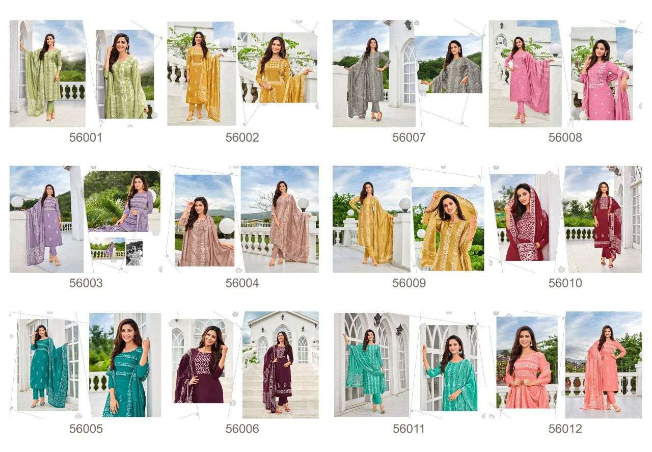 ANAYA BATIK BY ARTIO 56001 TO 56012 SERIES PAKISTANI SUITS BEAUTIFUL FANCY COLORFUL STYLISH PARTY WEAR & OCCASIONAL WEAR CHANDERI PRINT DRESSES AT WHOLESALE PRICE