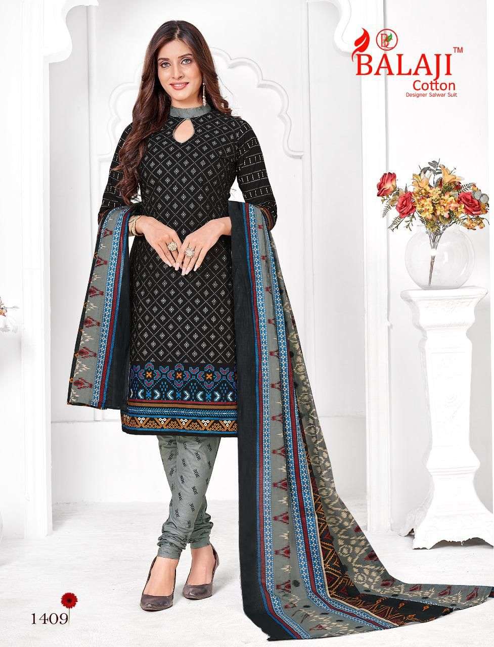 Hungama Vol-14 By Balaji Cotton 1401 To 1412 Series Suits Beautiful Fancy Colorful Stylish Party Wear & Occasional Wear Cotton Dresses At Wholesale Price