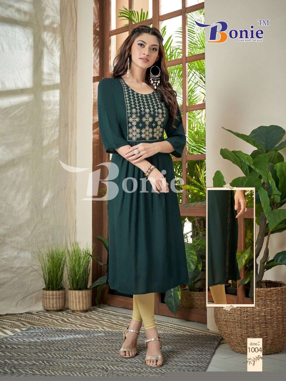 ZEAL BY BONIE 1001 TO 1006 SERIES BEAUTIFUL STYLISH FANCY COLORFUL CASUAL WEAR & ETHNIC WEAR RAYON KURTIS AT WHOLESALE PRICE