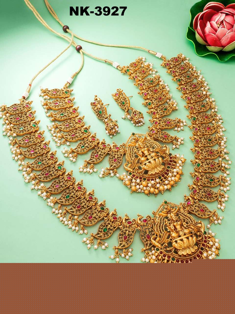 NK-3927 SERIES BY FASHID WHOLESALE 3927 TO 3931 SERIES TRADITIONAL IMITATION JEWELLERY FOR INDIAN ATTIRE AT EXCLUSIVE RANGE.