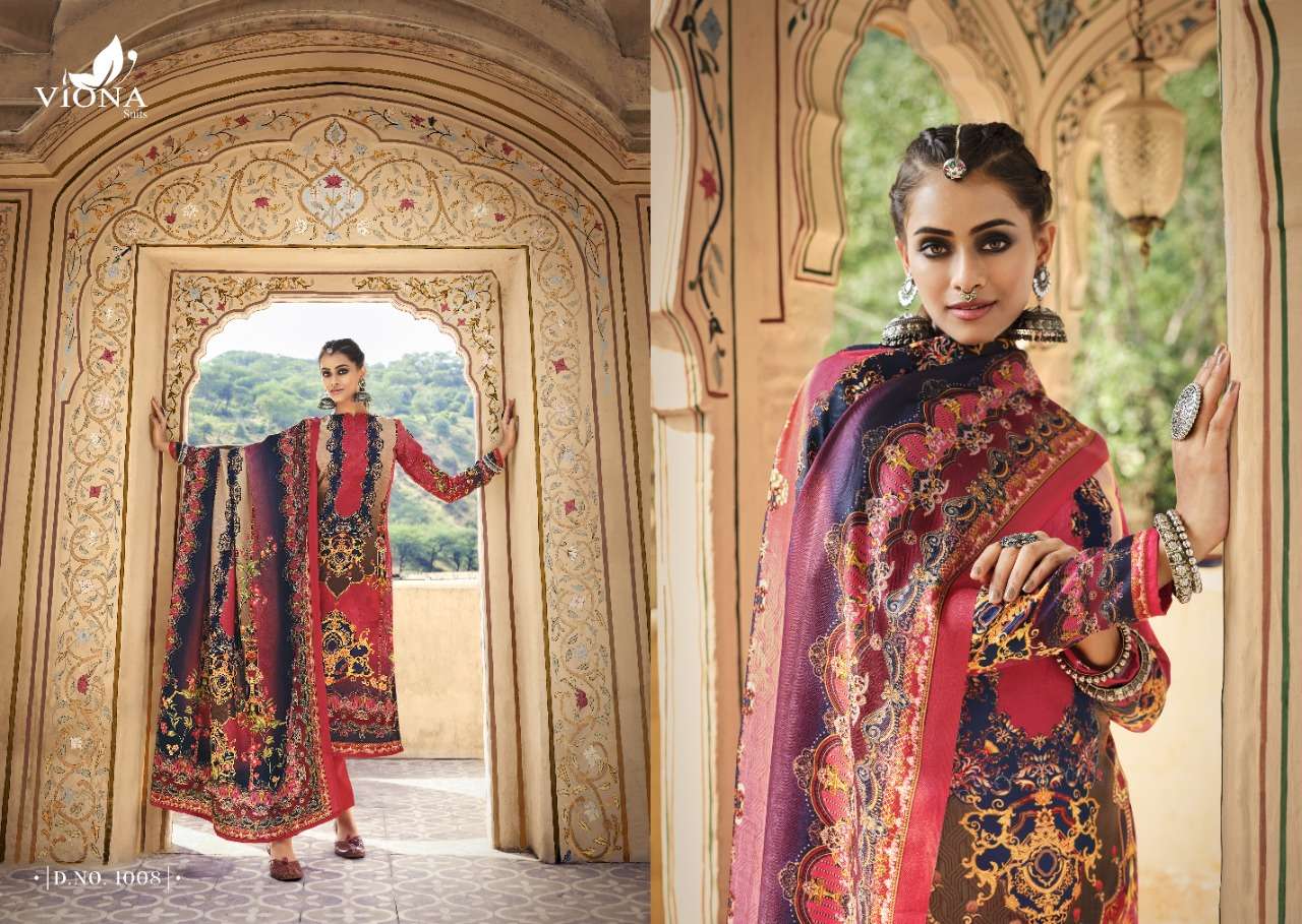 ZARDOSH BY VIONA SUITS 1001 TO 1008 SERIES BEAUTIFUL SUITS COLORFUL STYLISH FANCY CASUAL WEAR & ETHNIC WEAR PURE PASHMINA DRESSES AT WHOLESALE PRICE