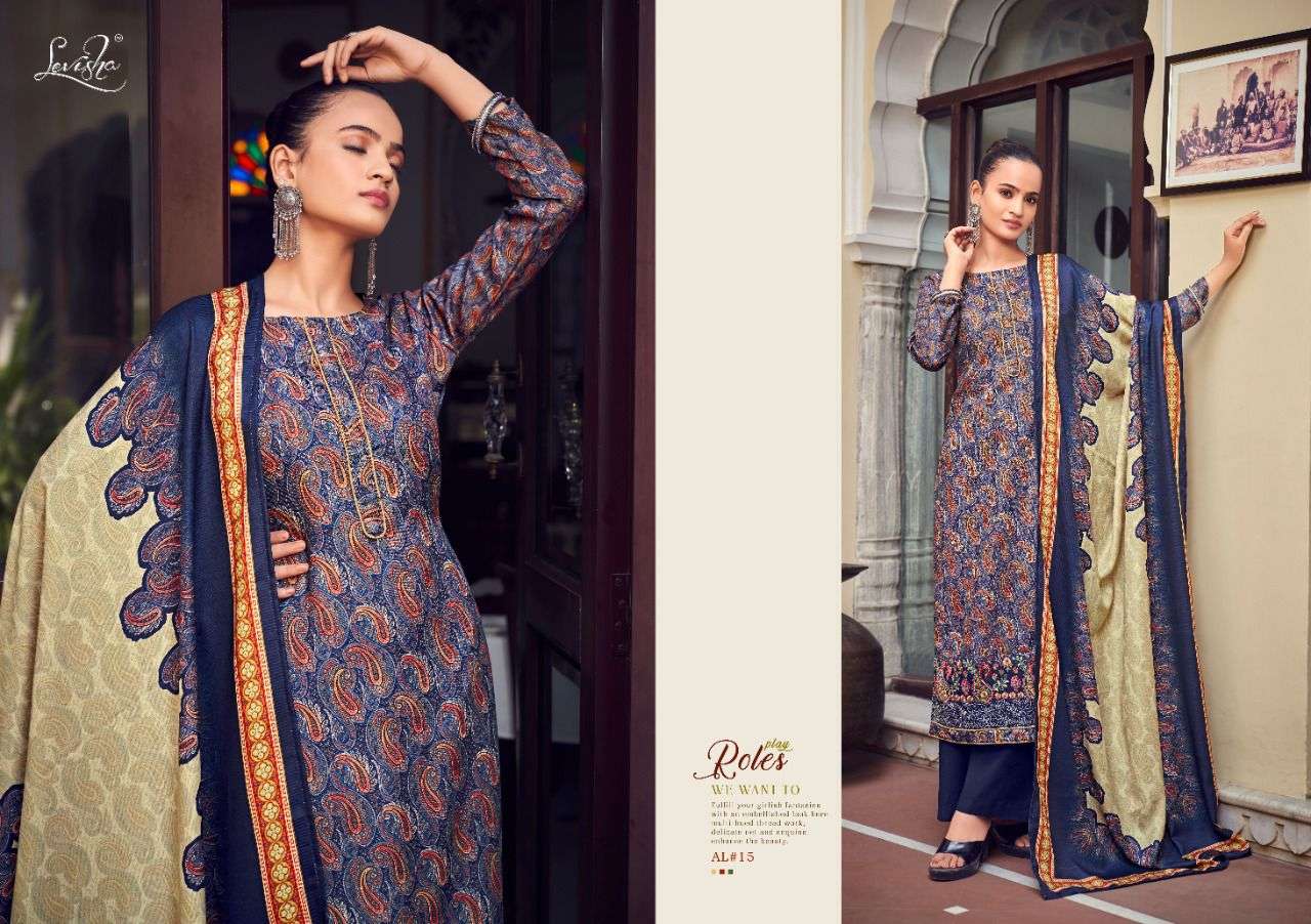 Aaliyah By Levisha 13 To 18 Series Beautiful Suits Colorful Stylish Fancy Casual Wear & Ethnic Wear Pure Pashmina Digital Print Dresses At Wholesale Price