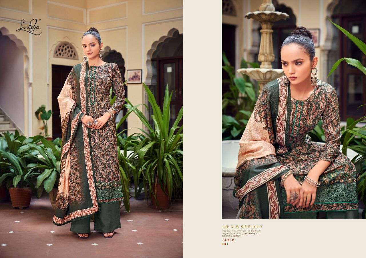 Aaliyah By Levisha 13 To 18 Series Beautiful Suits Colorful Stylish Fancy Casual Wear & Ethnic Wear Pure Pashmina Digital Print Dresses At Wholesale Price