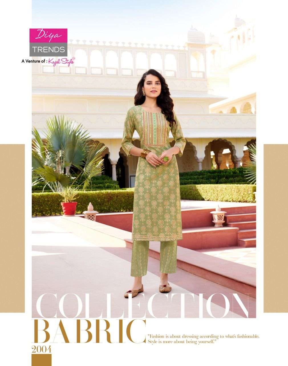 GOLDY VOL-2 BY DIYA TRENDS 2001 TO 2010 SERIES BEAUTIFUL STYLISH FANCY COLORFUL CASUAL WEAR & ETHNIC WEAR CHANDERI PRINT KURTIS WITH BOTTOM AT WHOLESALE PRICE