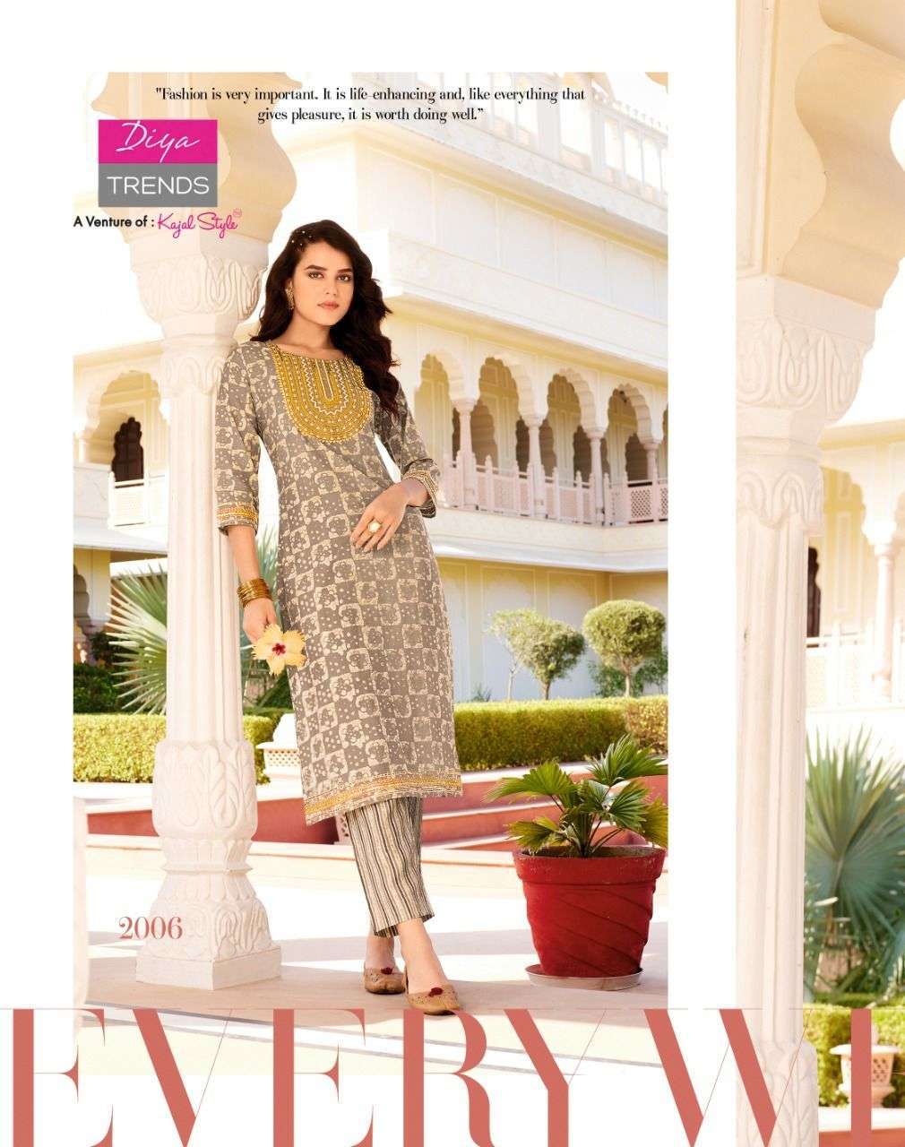GOLDY VOL-2 BY DIYA TRENDS 2001 TO 2010 SERIES BEAUTIFUL STYLISH FANCY COLORFUL CASUAL WEAR & ETHNIC WEAR CHANDERI PRINT KURTIS WITH BOTTOM AT WHOLESALE PRICE