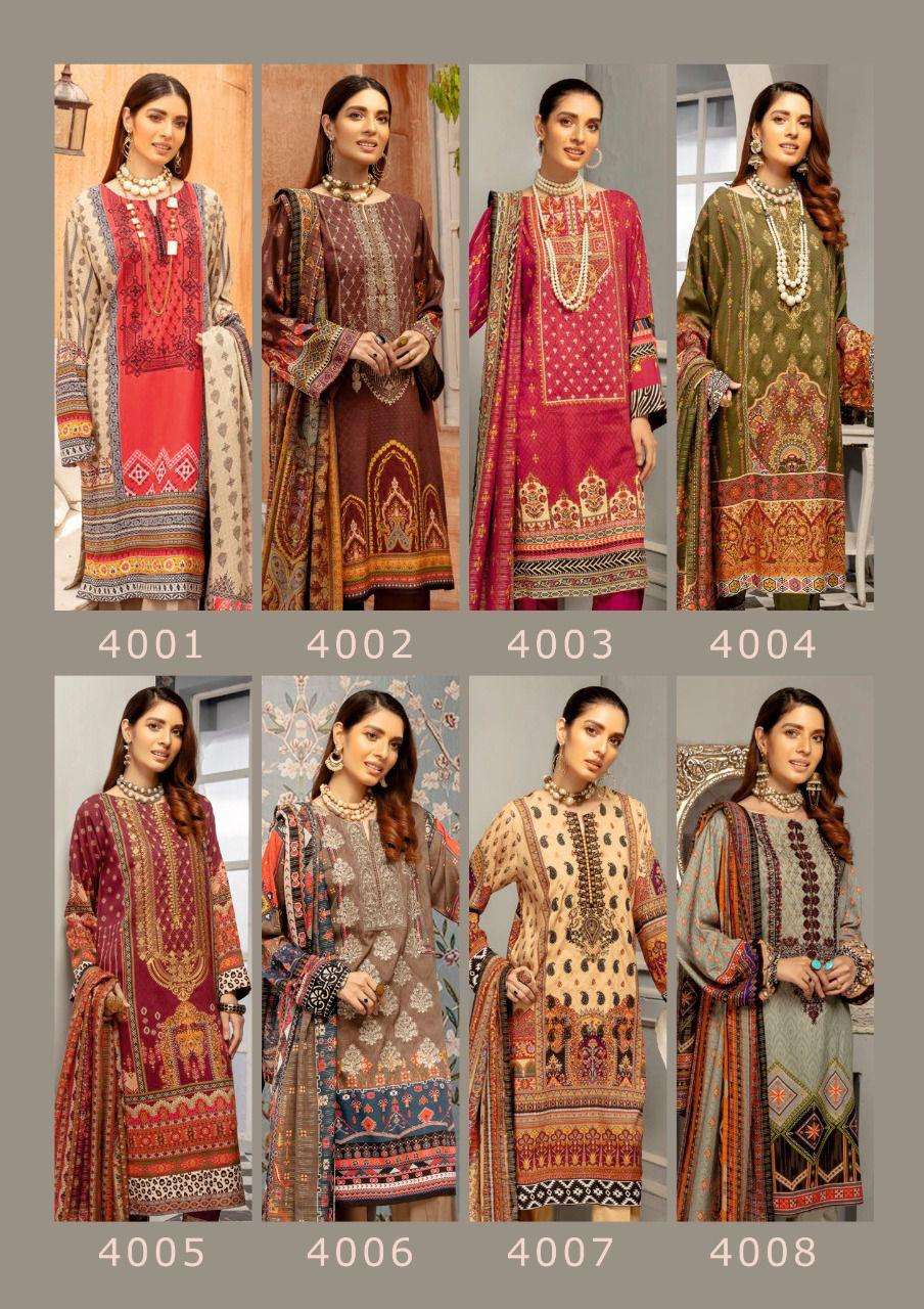 Mahnoor Vol-4 By Bin Saeed 4001 To 4008 Series Suits Beautiful Fancy Colorful Stylish Party Wear & Occasional Wear Pure Lawn Print Dresses At Wholesale Price