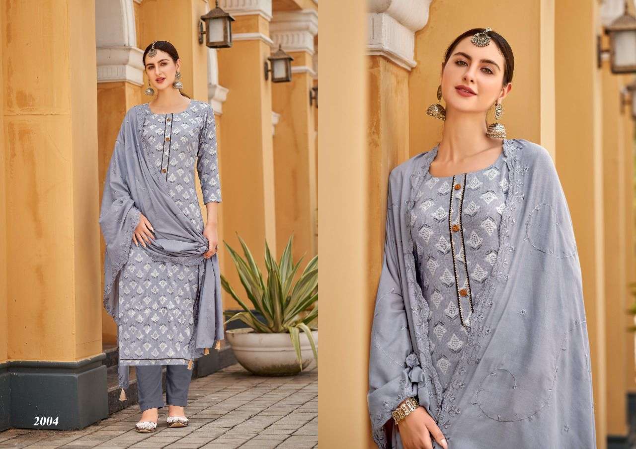 FEMINA VOL-2 BY HERMITAGE 2001 TO 2008 SERIES BEAUTIFUL SUITS COLORFUL STYLISH FANCY CASUAL WEAR & ETHNIC WEAR PURE COTTON SATIN DRESSES AT WHOLESALE PRICE