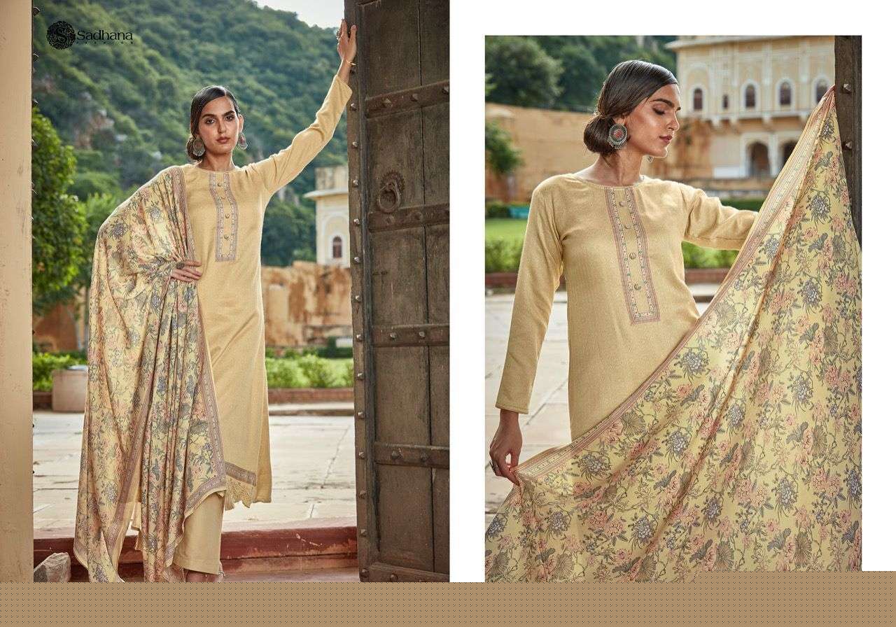 BAAG E MOHABBAT BY SADHANA FASHION 3526 TO 3535 SERIES INDIAN SUITS BEAUTIFUL FANCY COLORFUL STYLISH PARTY WEAR & OCCASIONAL WEAR PURE PASHMINA DRESSES AT WHOLESALE PRICE