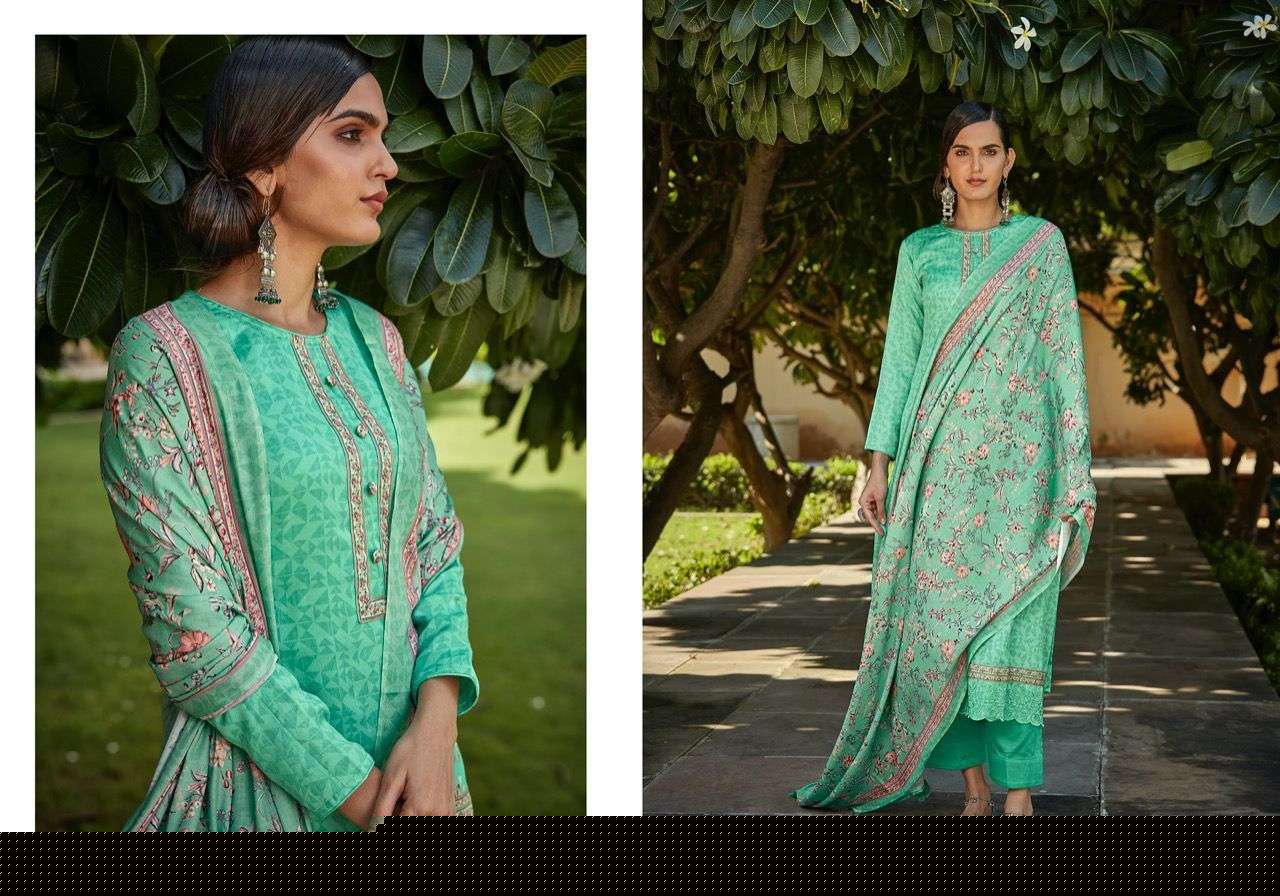 BAAG E MOHABBAT BY SADHANA FASHION 3526 TO 3535 SERIES INDIAN SUITS BEAUTIFUL FANCY COLORFUL STYLISH PARTY WEAR & OCCASIONAL WEAR PURE PASHMINA DRESSES AT WHOLESALE PRICE