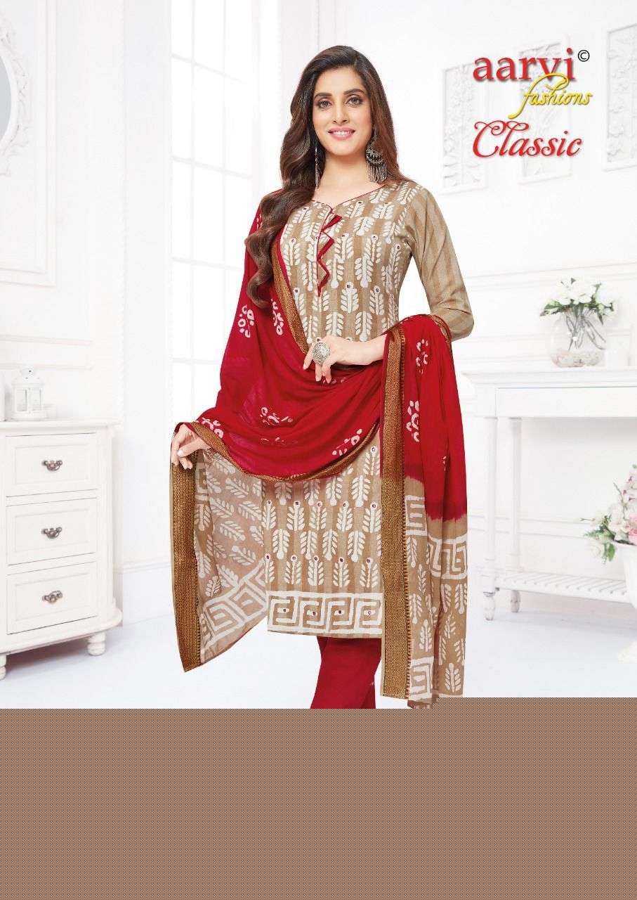 AAROI CLASSIC VOL-2 BY AARVI FASHION 6092 TO 6099 SERIES BEAUTIFUL SUITS COLORFUL STYLISH FANCY CASUAL WEAR & ETHNIC WEAR CAMBRIC COTTON DRESSES AT WHOLESALE PRICE