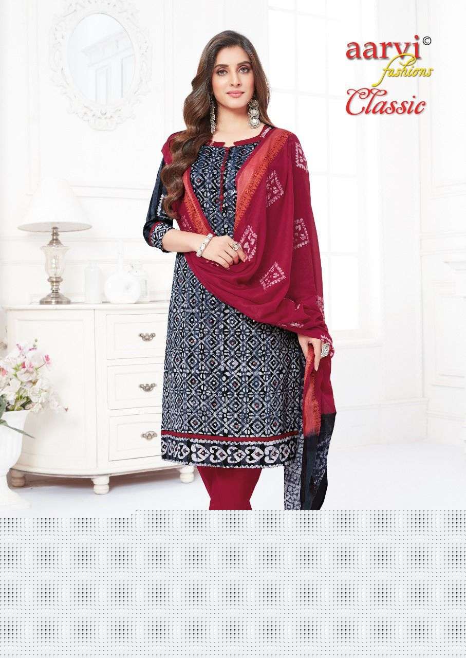 AAROI CLASSIC VOL-2 BY AARVI FASHION 6092 TO 6099 SERIES BEAUTIFUL SUITS COLORFUL STYLISH FANCY CASUAL WEAR & ETHNIC WEAR CAMBRIC COTTON DRESSES AT WHOLESALE PRICE