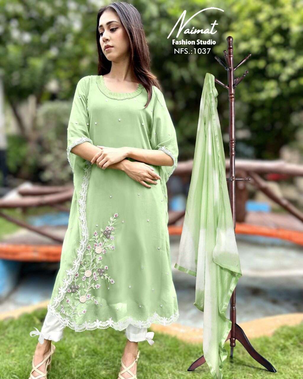 NAIMAT 1037 COLOURS BY NAIMAT FASHION HUB 1037-A TO 1037-B SERIES BEAUTIFUL PAKISTANI SUITS STYLISH COLORFUL FANCY CASUAL WEAR & ETHNIC WEAR PURE GEORGETTE EMBROIDERED DRESSES AT WHOLESALE PRICE