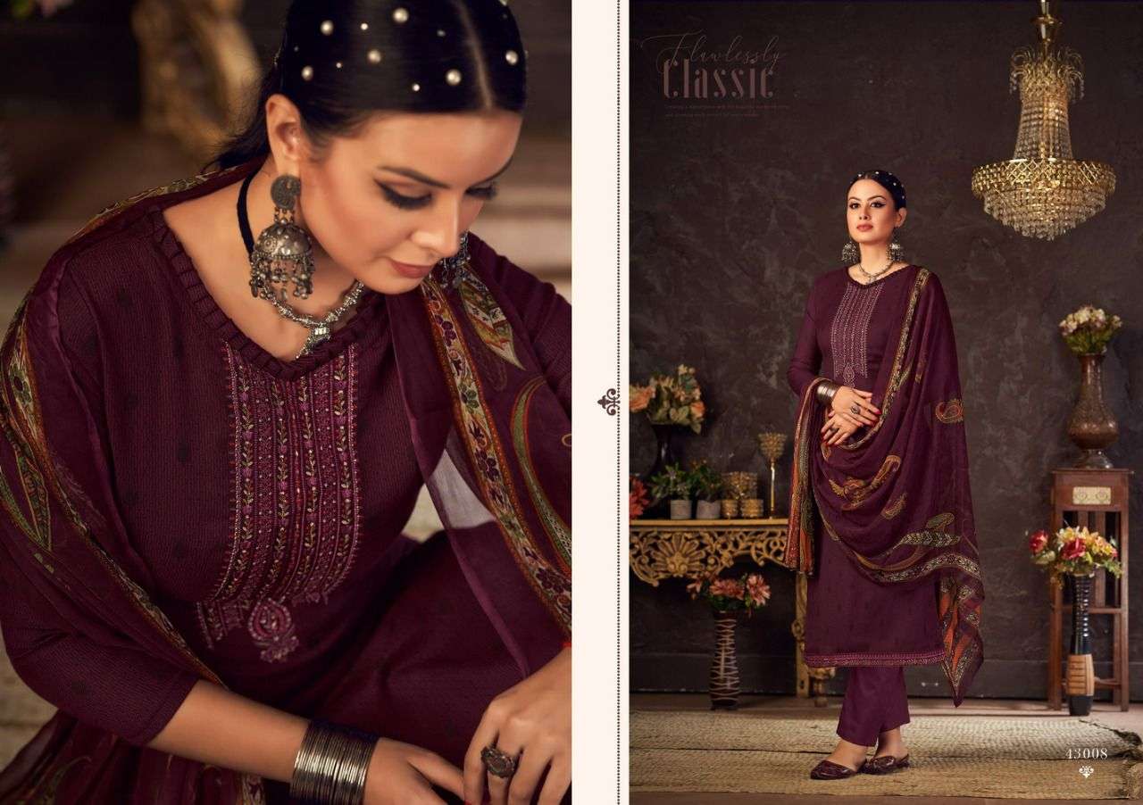 SEELKY BY SIYONI 43001 TO 43008 SERIES BEAUTIFUL SUITS COLORFUL STYLISH FANCY CASUAL WEAR & ETHNIC WEAR HEAVY PASHMINA PRINT DRESSES AT WHOLESALE PRICE