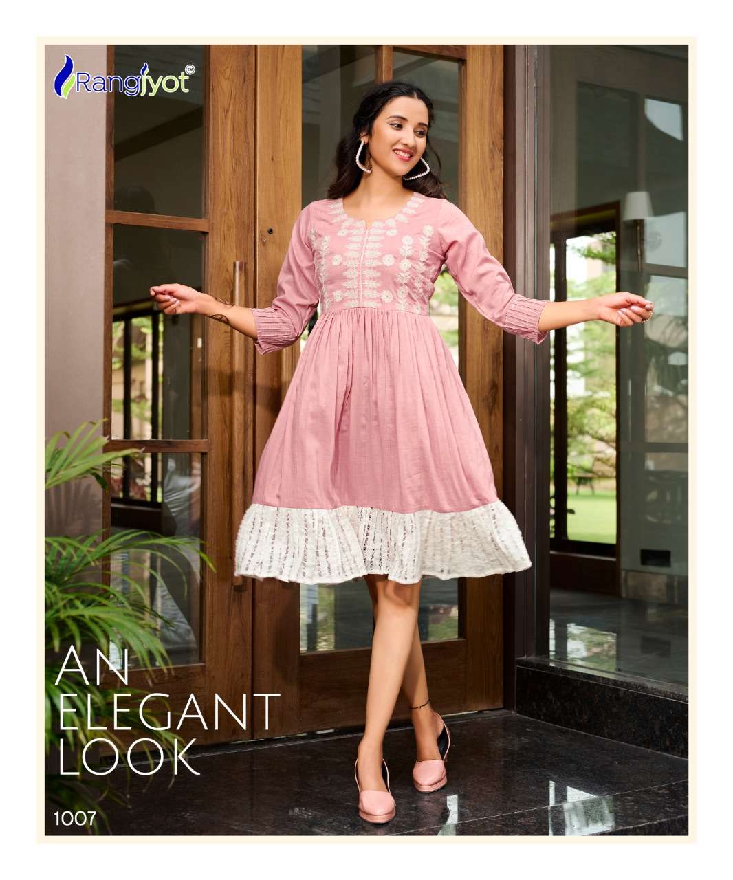 UNIQUE BY RANGJYOT FASHION 1001 TO 1008 SERIES BEAUTIFUL STYLISH FANCY COLORFUL CASUAL WEAR & ETHNIC WEAR FANCY TOPS AT WHOLESALE PRICE