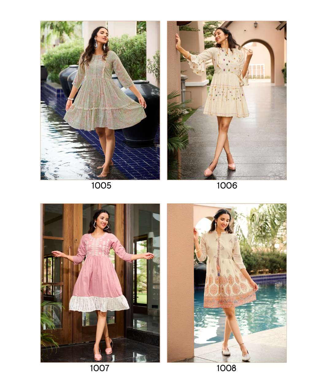 UNIQUE BY RANGJYOT FASHION 1001 TO 1008 SERIES BEAUTIFUL STYLISH FANCY COLORFUL CASUAL WEAR & ETHNIC WEAR FANCY TOPS AT WHOLESALE PRICE