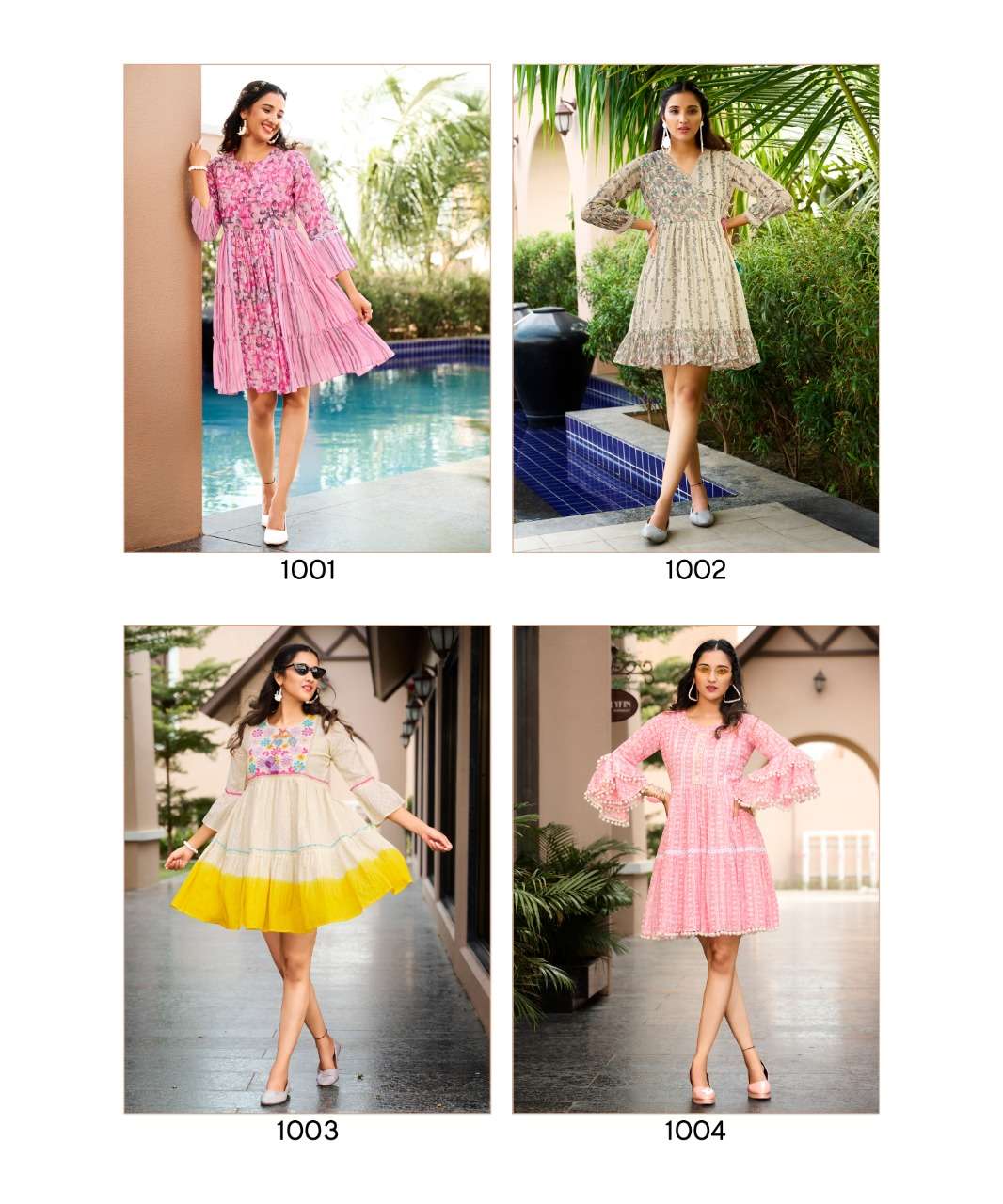 UNIQUE BY RANGJYOT FASHION 1001 TO 1008 SERIES BEAUTIFUL STYLISH FANCY COLORFUL CASUAL WEAR & ETHNIC WEAR FANCY TOPS AT WHOLESALE PRICE