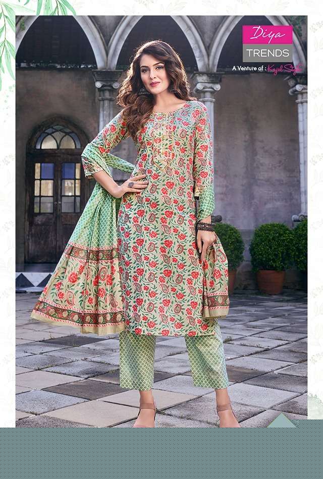 ODHANI VOL-4 BY DIYA TRENDS 4001 TO 4010 SERIES BEAUTIFUL SUITS COLORFUL STYLISH FANCY CASUAL WEAR & ETHNIC WEAR COTTON PRINT DRESSES AT WHOLESALE PRICE