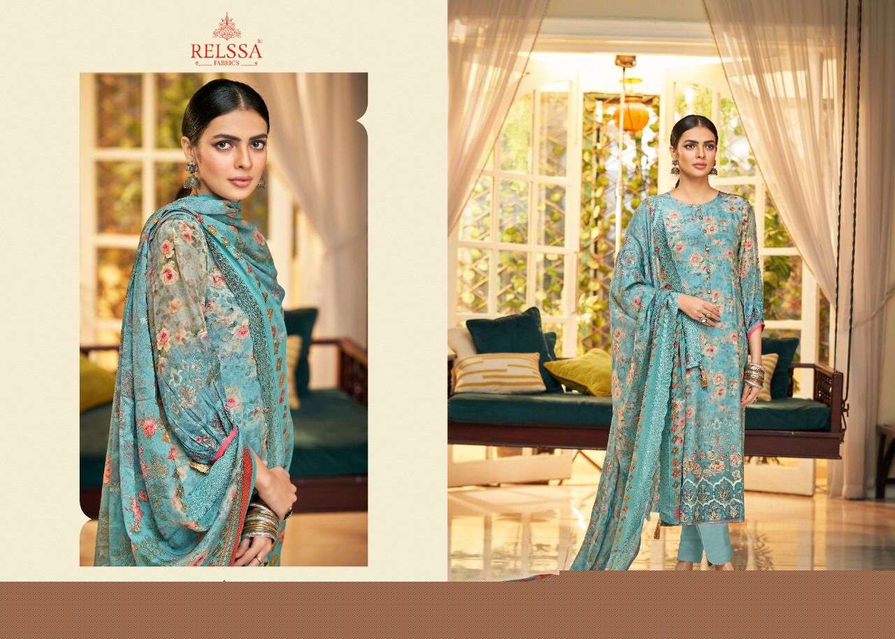 BAANI VOL-2 BY RELSAA FABRICS 79001 TO 79006 SERIES BEAUTIFUL SUITS COLORFUL STYLISH FANCY CASUAL WEAR & ETHNIC WEAR PURE CREPE DRESSES AT WHOLESALE PRICE