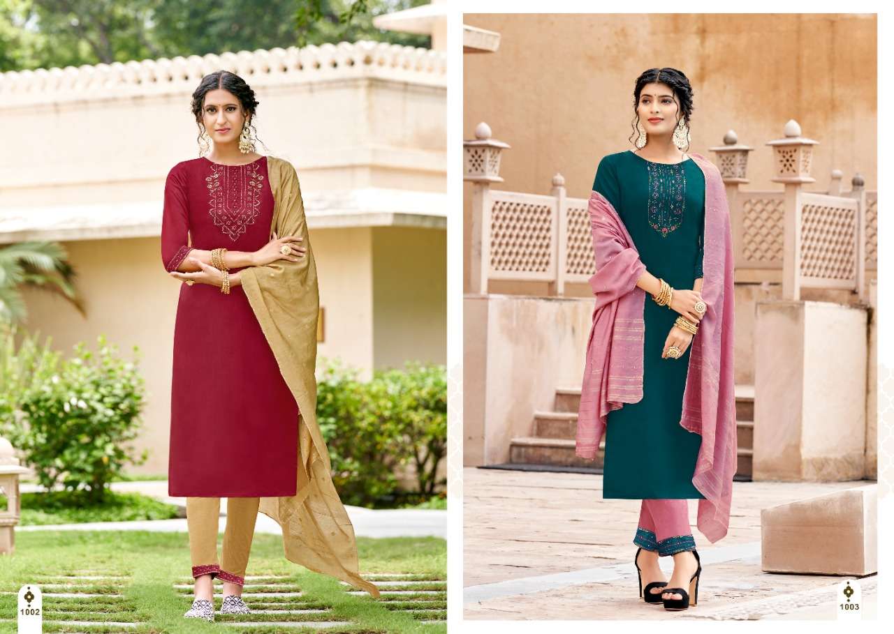 AMAIRA BY JINESH NX 1001 TO 1006 SERIES BEAUTIFUL SUITS COLORFUL STYLISH FANCY CASUAL WEAR & ETHNIC WEAR PURE SILK DRESSES AT WHOLESALE PRICE