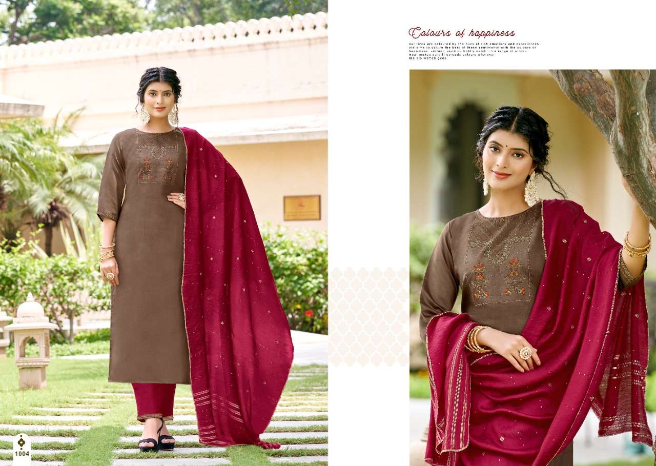 AMAIRA BY JINESH NX 1001 TO 1006 SERIES BEAUTIFUL SUITS COLORFUL STYLISH FANCY CASUAL WEAR & ETHNIC WEAR PURE SILK DRESSES AT WHOLESALE PRICE