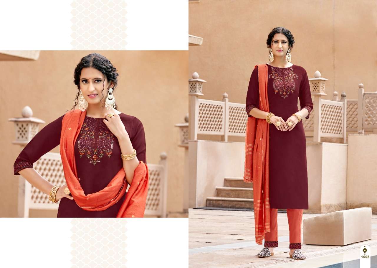 AMAIRA BY JINESH NX 1001 TO 1006 SERIES BEAUTIFUL SUITS COLORFUL STYLISH FANCY CASUAL WEAR & ETHNIC WEAR PURE SILK DRESSES AT WHOLESALE PRICE