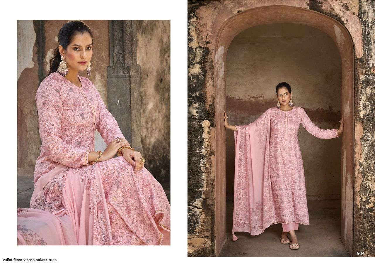 FITOOR BY SADHANA FASHION 501 TO 508 SERIES DESIGNER SUITS BEAUTIFUL FANCY COLORFUL STYLISH PARTY WEAR & OCCASIONAL WEAR VISCOSE PASHMINA PRINT DRESSES AT WHOLESALE PRICE
