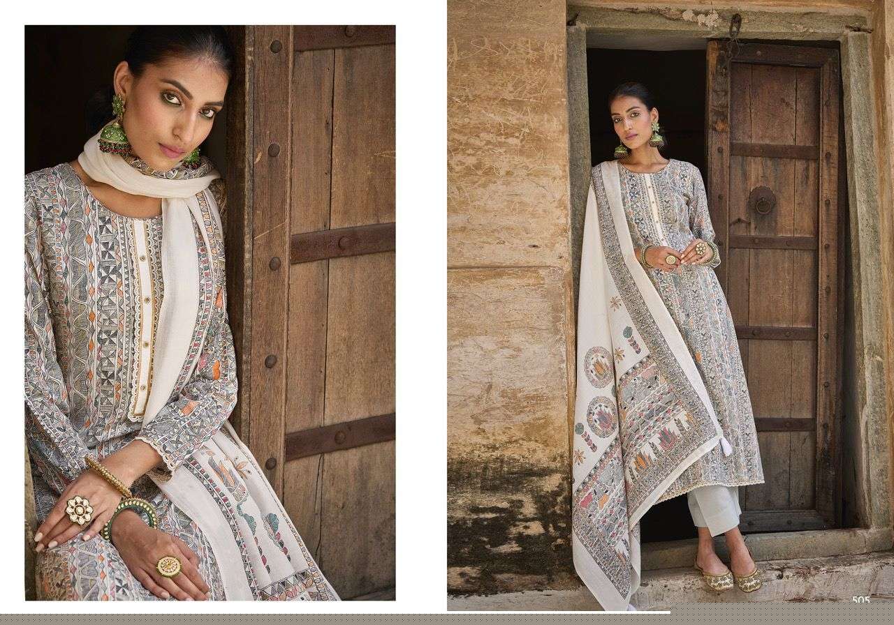 FITOOR BY SADHANA FASHION 501 TO 508 SERIES DESIGNER SUITS BEAUTIFUL FANCY COLORFUL STYLISH PARTY WEAR & OCCASIONAL WEAR VISCOSE PASHMINA PRINT DRESSES AT WHOLESALE PRICE