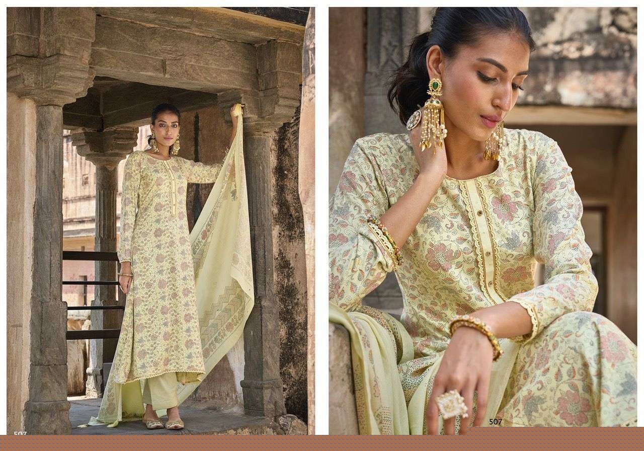 FITOOR BY SADHANA FASHION 501 TO 508 SERIES DESIGNER SUITS BEAUTIFUL FANCY COLORFUL STYLISH PARTY WEAR & OCCASIONAL WEAR VISCOSE PASHMINA PRINT DRESSES AT WHOLESALE PRICE