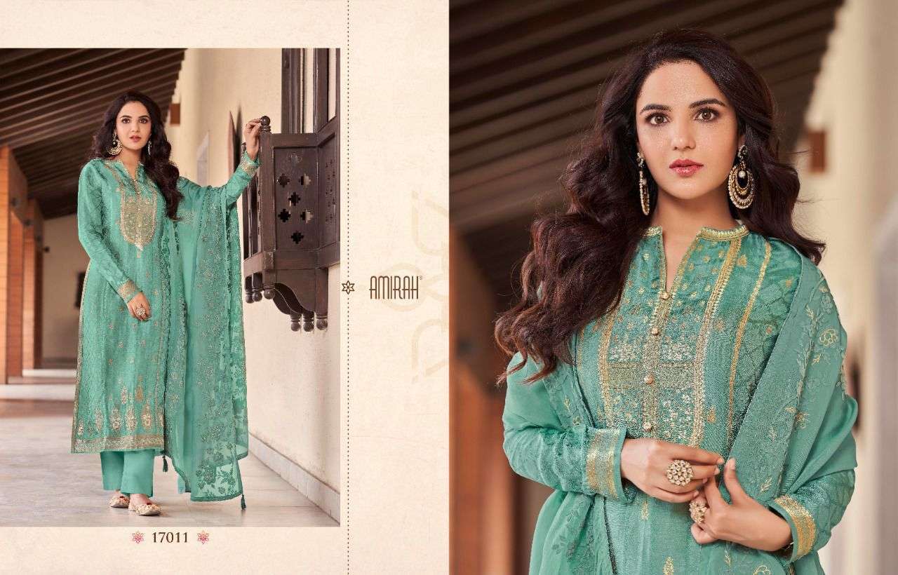 Roop By Amirah 17011 To 17016 Series Beautiful Suits Colorful Stylish Fancy Casual Wear & Ethnic Wear Viscose Jacquard Dresses At Wholesale Price