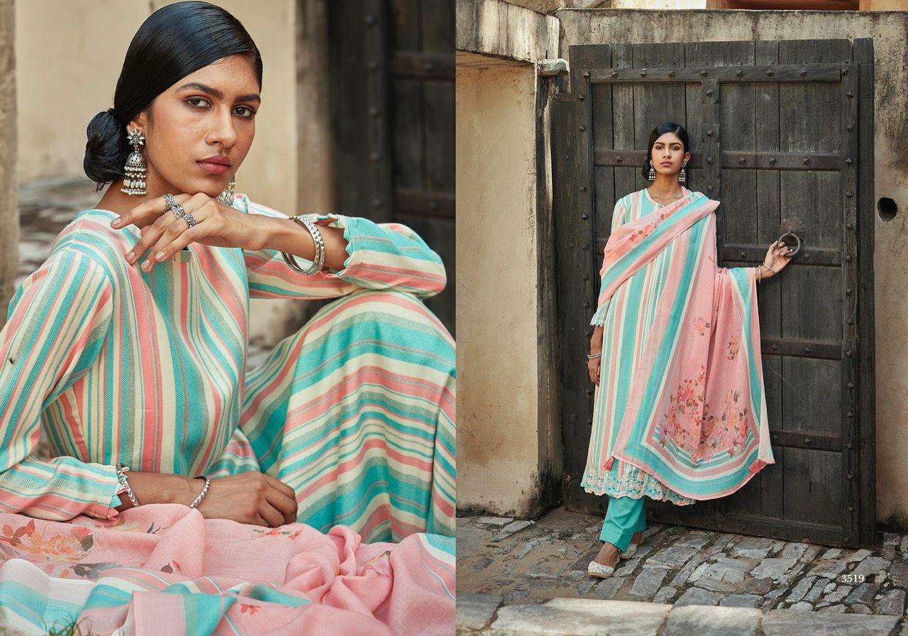 FORBES BY PRM TRENDZ 3518 TO 3525 SERIES BEAUTIFUL SUITS COLORFUL STYLISH FANCY CASUAL WEAR & ETHNIC WEAR PURE PASHMINA PRINT DRESSES AT WHOLESALE PRICE