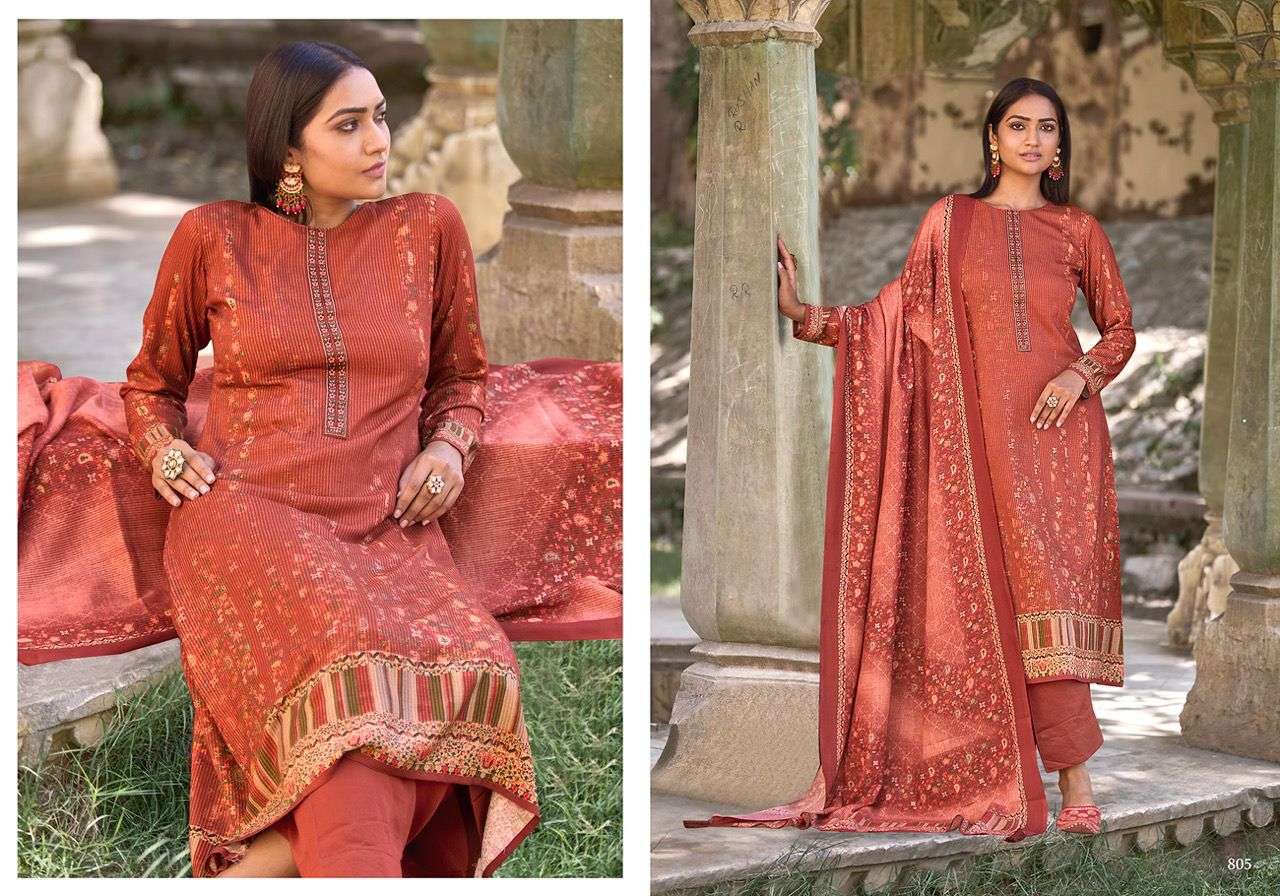 BE-SHUMAAR BY SADHANA FASHION 801 TO 808 SERIES BEAUTIFUL SUITS COLORFUL STYLISH FANCY CASUAL WEAR & ETHNIC WEAR VISCOSE PASHMINA DRESSES AT WHOLESALE PRICE