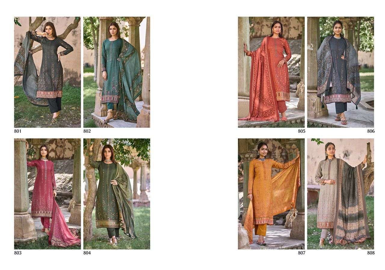 BE-SHUMAAR BY SADHANA FASHION 801 TO 808 SERIES BEAUTIFUL SUITS COLORFUL STYLISH FANCY CASUAL WEAR & ETHNIC WEAR VISCOSE PASHMINA DRESSES AT WHOLESALE PRICE