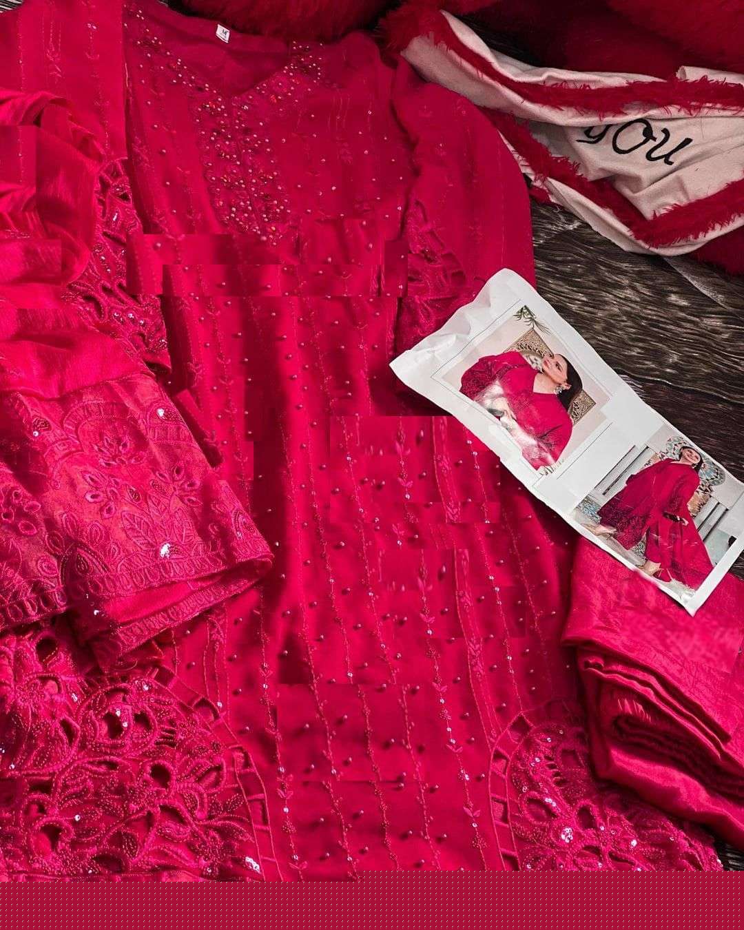 MARIA B. COLOR EDITION BY ROSE TEX 01 TO 02 SERIES BEAUTIFUL PAKISTANI SUITS COLORFUL STYLISH FANCY CASUAL WEAR & ETHNIC WEAR FAUX GEORGETTE EMBROIDERED DRESSES AT WHOLESALE PRICE