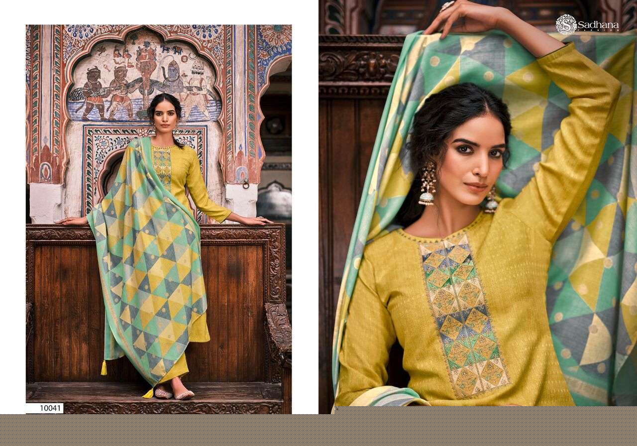 ISMAAL BY SADHANA FASHION 10041 TO 10048 SERIES BEAUTIFUL STYLISH SUITS FANCY COLORFUL CASUAL WEAR & ETHNIC WEAR & READY TO WEAR PURE PASHMINA PRINT DRESSES AT WHOLESALE PRICE