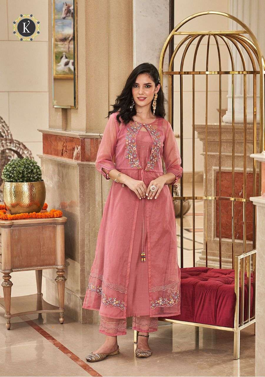 EK SOOT BY KALKI 34001 TO 34004 SERIES BEAUTIFUL STYLISH FANCY COLORFUL CASUAL WEAR & ETHNIC WEAR VISCOSE SILK KURTIS WITH BOTTOM AT WHOLESALE PRICE