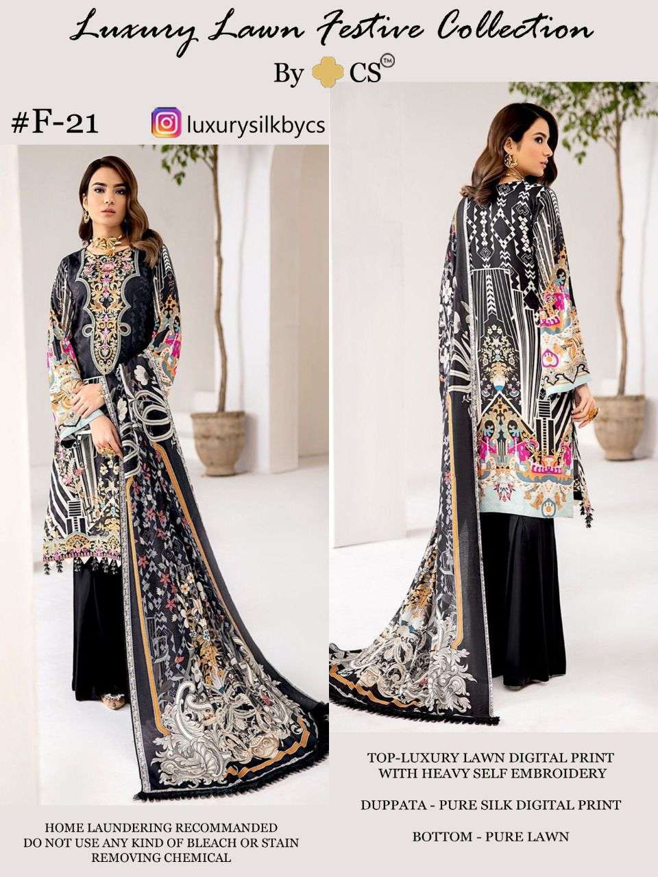 LUXURY LAWN FESTIVE COLLECTION VOL-5 BY CS 18 TO 21 SERIES PAKISTANI SUITS BEAUTIFUL FANCY COLORFUL STYLISH PARTY WEAR & OCCASIONAL WEAR LAWN DIGITAL PRINT EMBROIDERED DRESSES AT WHOLESALE PRICE