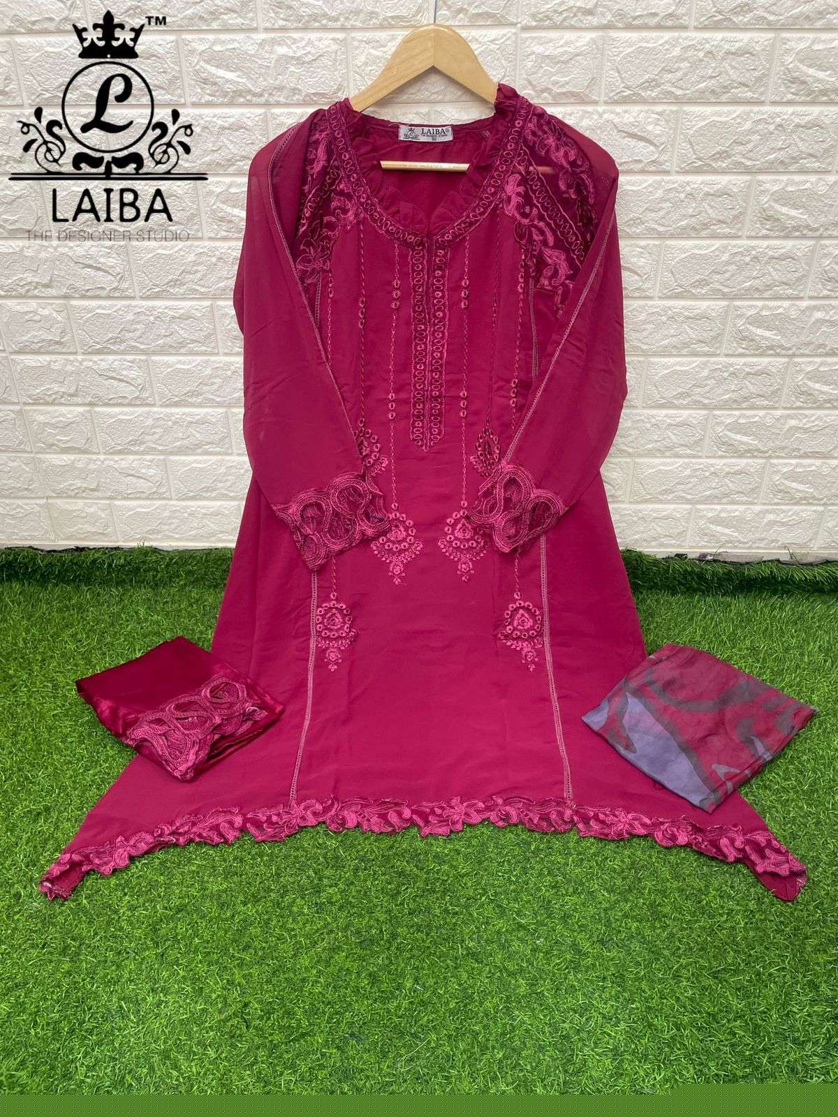 Am Vol-131 By Laiba 01 To 04 Series Pakistani Suits Beautiful Fancy Colorful Stylish Party Wear & Occasional Wear Pure Georgette Embroidered Dresses At Wholesale Price
