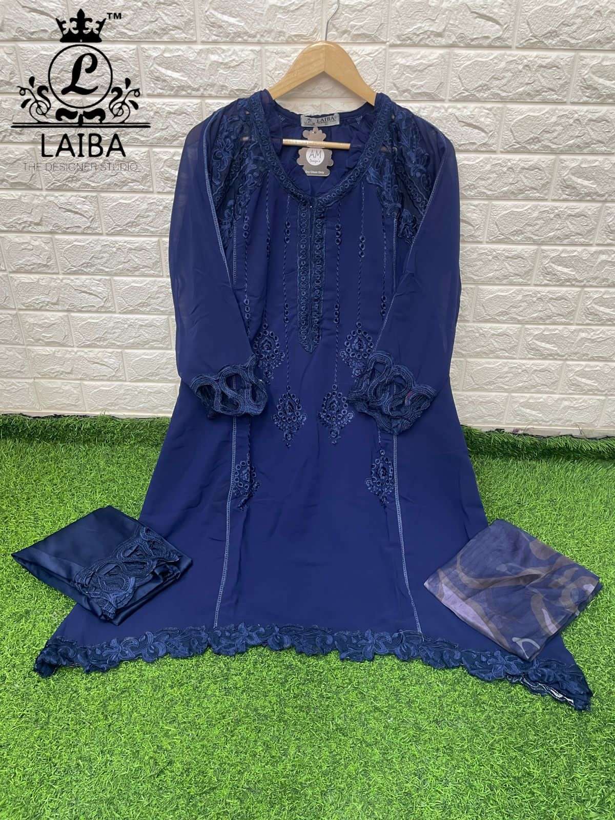 Am Vol-131 By Laiba 01 To 04 Series Pakistani Suits Beautiful Fancy Colorful Stylish Party Wear & Occasional Wear Pure Georgette Embroidered Dresses At Wholesale Price