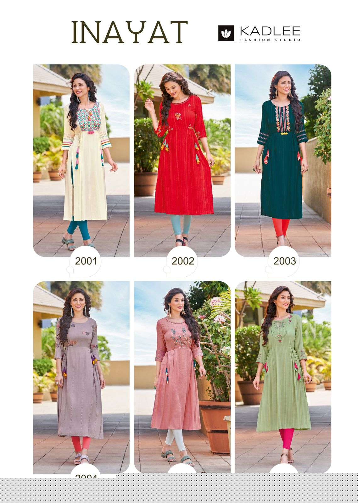 Inayat By Kadlee 2001 To 2006 Series Beautiful Stylish Fancy Colorful Casual Wear & Ethnic Wear Soft Cotton Kurtis At Wholesale Price